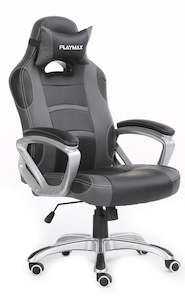 Computer peripherals: Playmax Gaming Chair Steel Grey