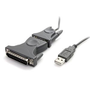 StarTech: USB to RS232 DB9/DB25 Serial Adapter Cable - M/M