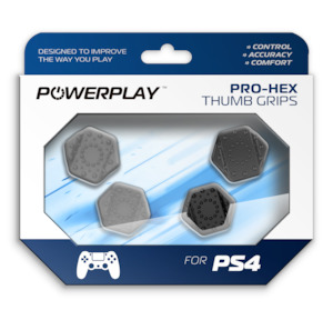 PowerPlay PS4 Pro-Hex Thumb Grips (Grey)