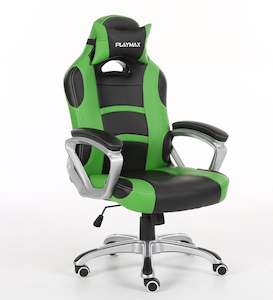 Playmax Gaming Chair Green and Black