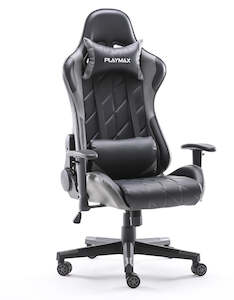 Playmax Elite Gaming Chair - Steel Grey and Black