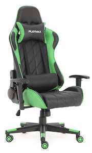 Playmax Elite Gaming Chair - Green and Black