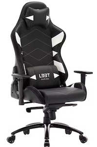 Computer peripherals: L33T Elite V4 PU Leather Gaming Chair (White)