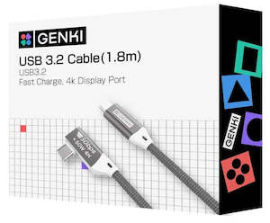 Computer peripherals: Genki USB C Cable 3.2 (1.8m) (Switch, PS5, Xbox Series X)