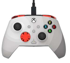 Computer peripherals: PDP Rematch Wired Controller for Xbox (Radial White) (Xbox Series X, Xbox One)