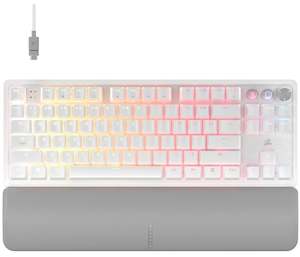 Computer peripherals: Corsair K70 CORE PRO TKL High-Performance Hall Effect Programmable Gaming Keyboard (White) (PC)