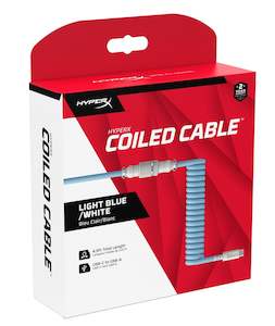 HyperX Coiled Cable (Light Blue & White) (PC)