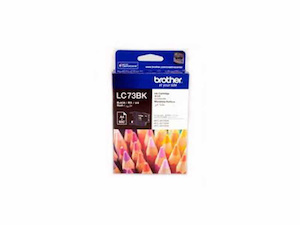 Stationery, paper, printing: Genuine Brother LC73 Black Twin Pack