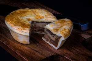 Steak and Mushroom 180g x 12 Pies Wrapped Gourmet Foods