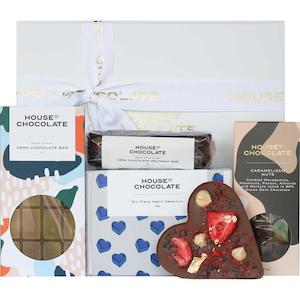 House of Chocolate | Heart Gift Box Blue