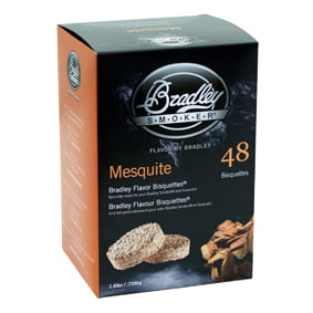 Bradley Smoker Mesquite Bisquettes 48 Pack - Gourmet Innovations NZ