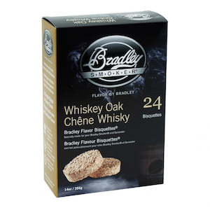 Bradley Smoker Whiskey Oak 24 pack Bisquettes - Gourmet Innovations NZ