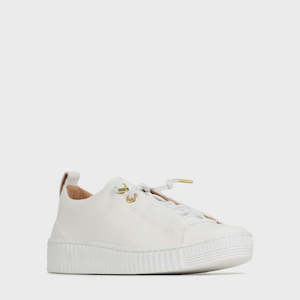 EOS Jool White Leather Sneaker