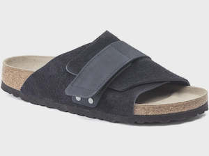 Birkenstock Kyoto Soft Suede & Nubuck Midnight Slide