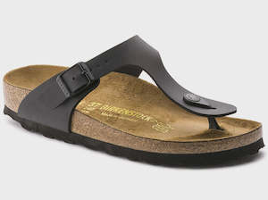 Birkenstock Gizeh Birko Flor Black Slide