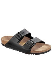 Birkenstock Arizona Birko Flor Black Slide Narrow