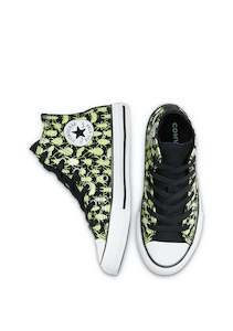 Converse Chuck Taylor High Top Kids Glow Bug Black