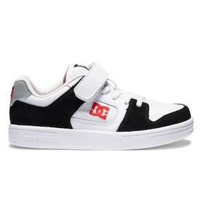 Shoe: DC Manteca 4 Kids Shoe Black/White Bungee Lace