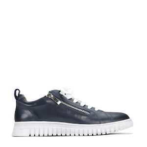 EOS Clarence Navy Leather Sneaker