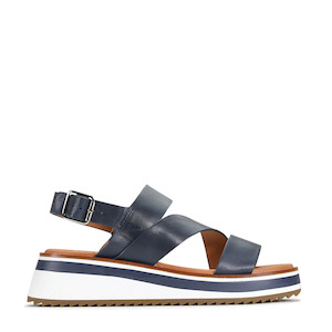 EOS Sports Navy Leather Sandal