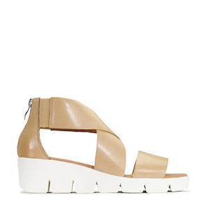 Shoe: EOS Basis Tan Leather Sandal