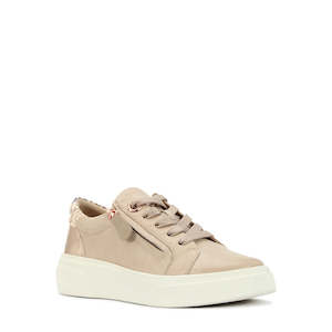 Shoe: EOS Marble Blush leather sneaker