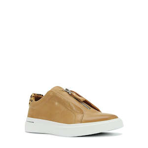 EOS Umami Tan leather sneaker