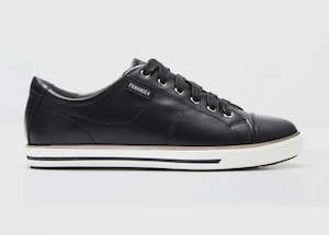 Shoe: Frankie4 Nat Black/White Leather Sneaker