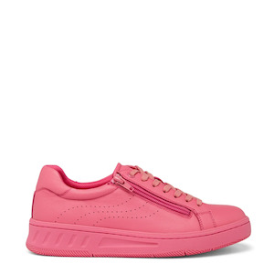 Hush Puppies Spin Leather Sneaker Hot Pink