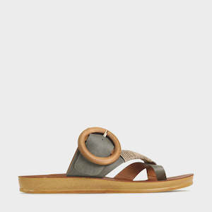 Los Cabos Dama Slide Khaki