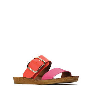 Shoe: Los Cabos Doti Pink/Orange Slide