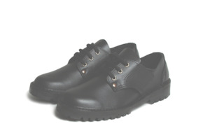 Mckinlay Jack Black Leather Shoe velcro