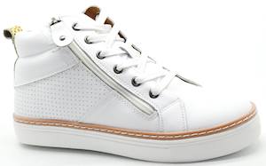 Natural Comfort Voodoo Leather White Hi Top