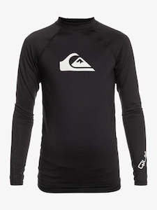 Quiksilver All Time RashShirt Black Long Sleeved