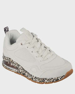 Skechers Uno 2 Spot-Tastic White/Leopard