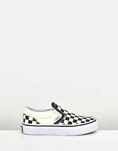 Vans Classic Slip On Kids Checkerboard  Black/White