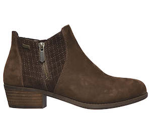 Shoe: Skechers Arch Fit Lasso Classy Boot Womens Brown