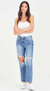 Junkfood Harley Blue Boyfriend Jeans