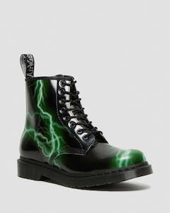 Shoe: Dr Martens 1460 Flash 8 Eye Black/Green Boot