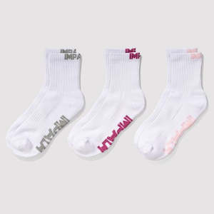 Impala Everyday Sock White 3 Pack