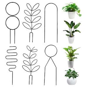 Clothing: Metal Trellis for Climbing Plants Indoor in the Garden, Plant Climbing Rack Potted Plants Gold Trellis Support Garden Supplies