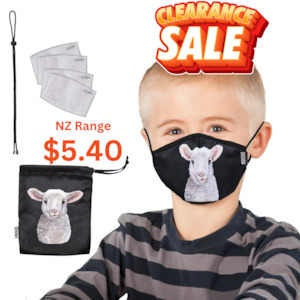 NZ Edition Premium Child Face Mask Set - 3 Layer 100% Cotton Reusable Face Mask …