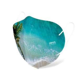 KN95 Face Mask  | 5 Layer Protection | Tropical Island Print | 10 Pack. CLEARANCE