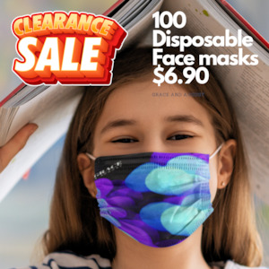 Child Face Mask Medical Grade Disposable | Child Sized Mask  Balloon Fun Print |…