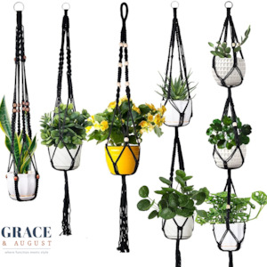 Plant Hanger Macrame Handmade | Versatile Boho Home Decor for Indoor and Outdoor Use