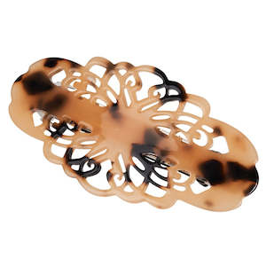 Luxe Barette Hair Clip | Caramel