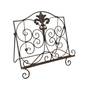 Rustic Fleur De Lis Cook Book Stand