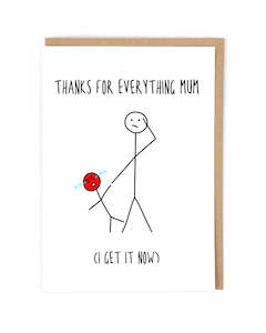 Thanks for Everything Mum Card