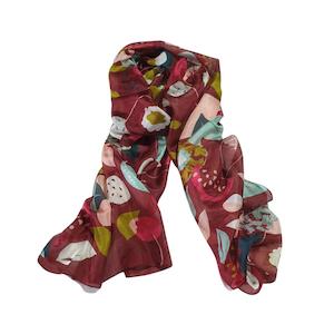 Mothers Day Gift Ideas: Silk Strawberries Scarf