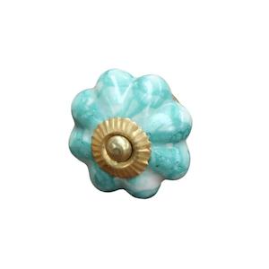 New: Teal Cloud Knob